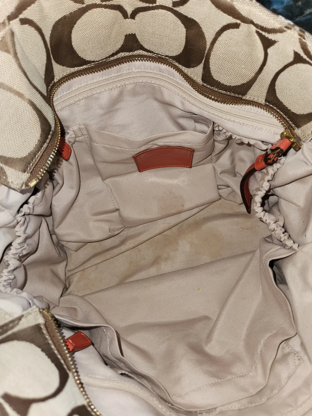 Rehab -Coach Lurex Signature Canvas Xlarge Tote